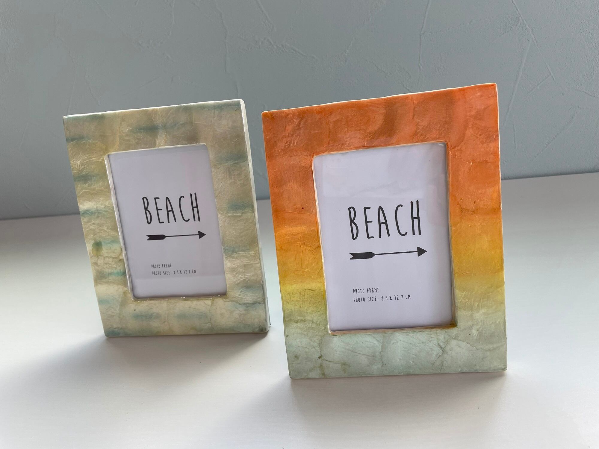 カピス貝フォトフレーム(ブルー・サンセット)