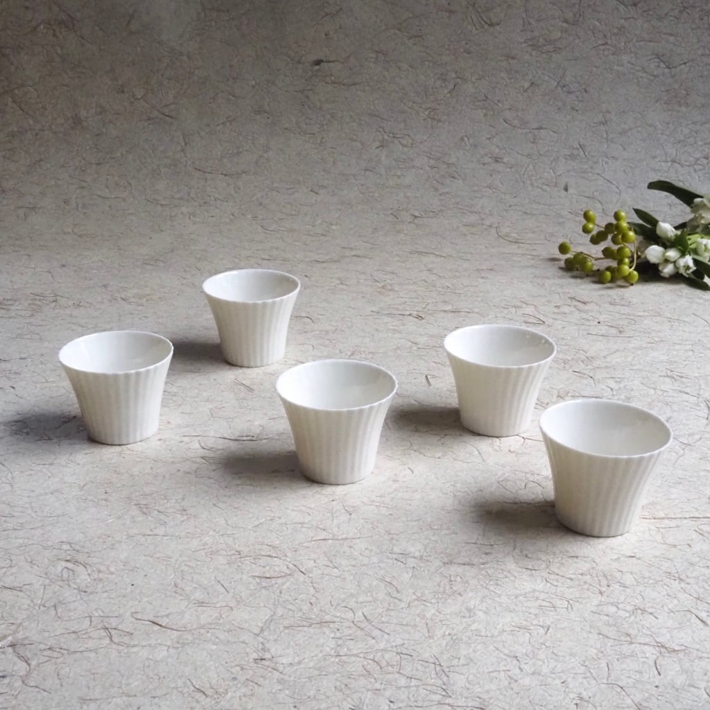 色原 昌希/白磁 リンカ茶杯