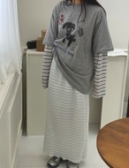 【新作5％OFF・3日間】Stretch Frill Skirt_3colors