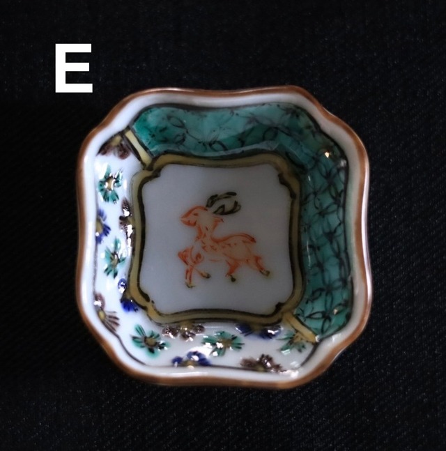 AS 新道工房　色絵豆々皿