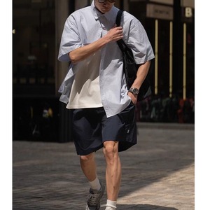 Plain easy wide shorts 1472