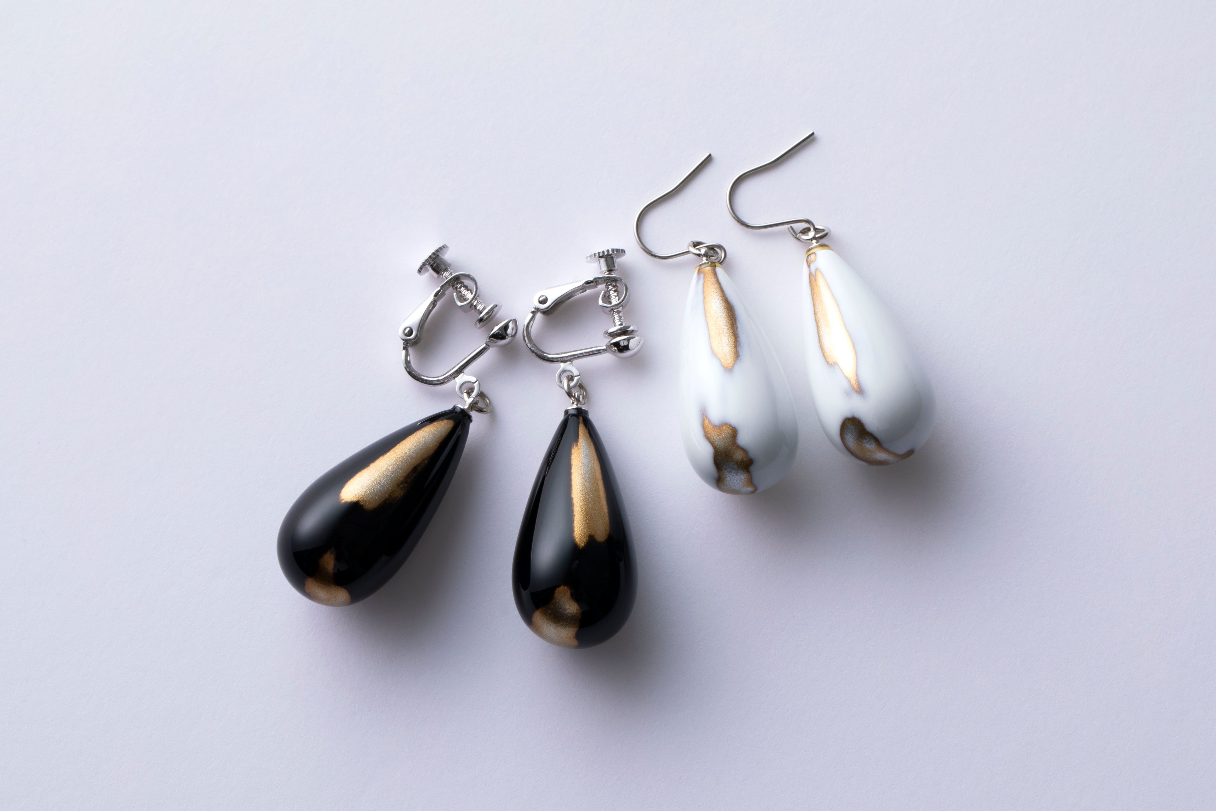 研ぎ出し漆 イヤリング/ピアス | HIRUME