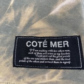 【tshirts198】L size bleached T-SHIRTS khaki