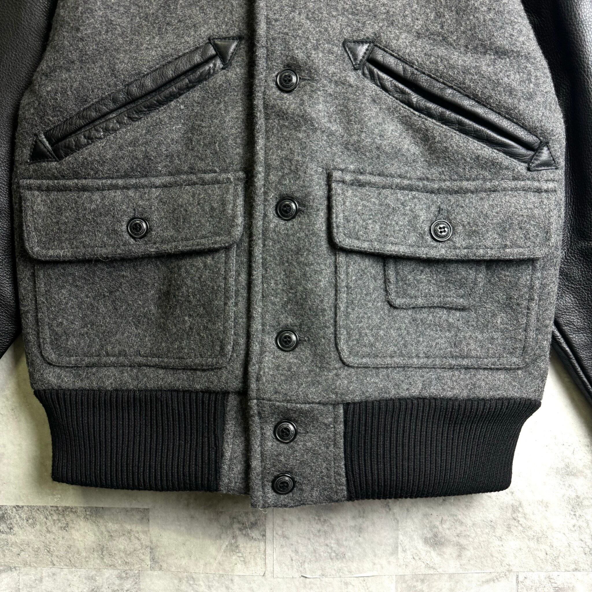 CANADA製 Wings+Horns アワード ジャケット 袖レザー CANADA製 Wings+Horns アワード ジャケット 袖レザー