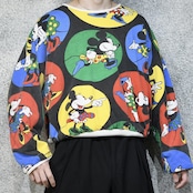 mickey pattern reversible sweat