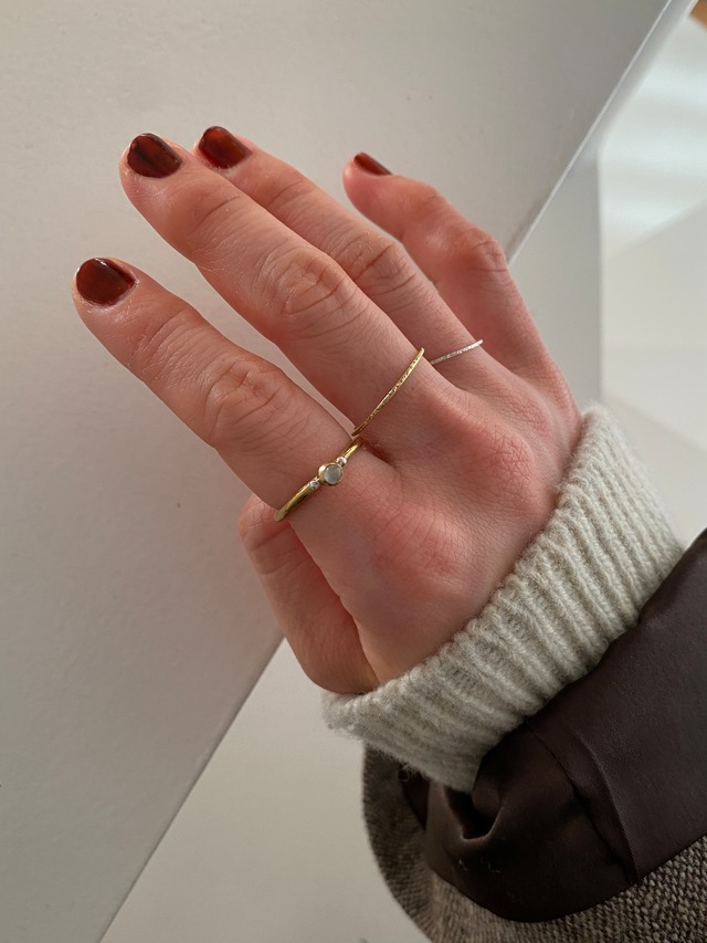 thin crack ring / gold