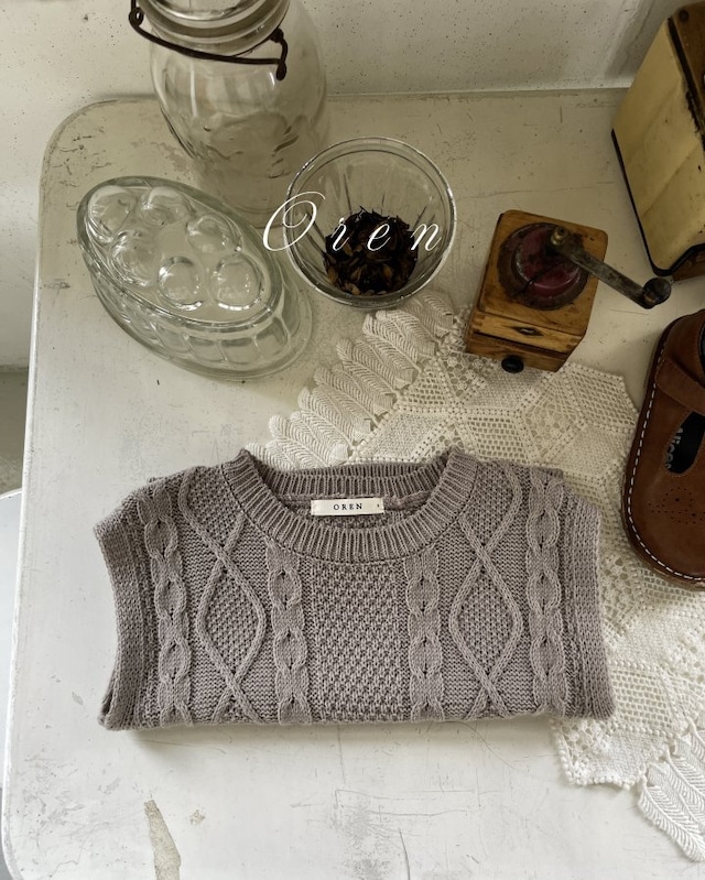 【 即納 】2025 秋新作 OREN オレン セリアン ニットベスト