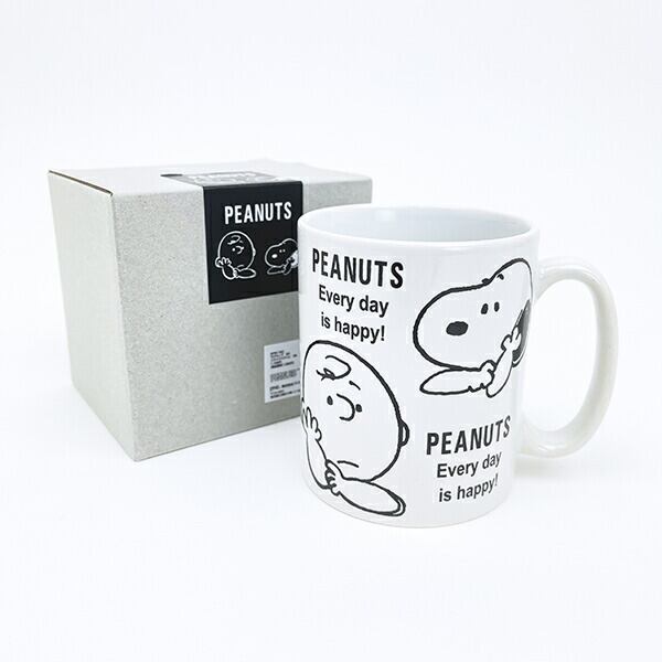 スヌーピー マグカップ リラックスタイム ブラック コップ SNOOPY