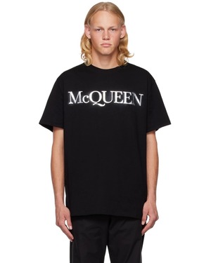 【Alexander McQueen MEN】ブラック プリントTシャツ