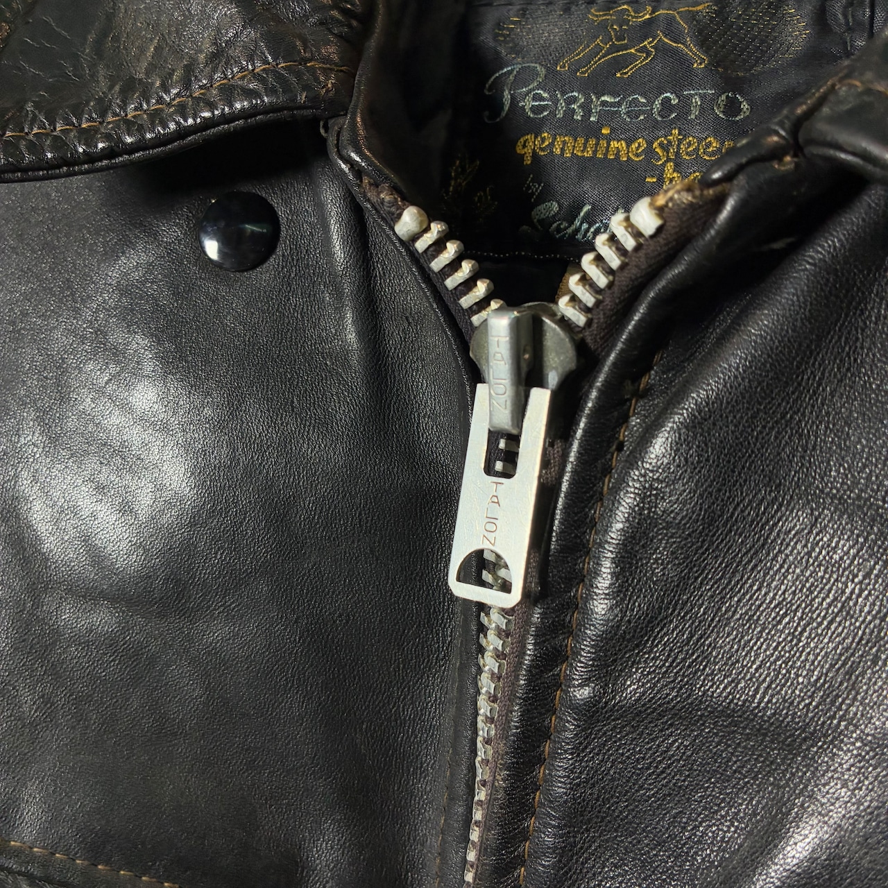 60s Schott 本革ポリスマンジャケット　レザージャケット　サボテンタグ　ヴィンテージ　ショット