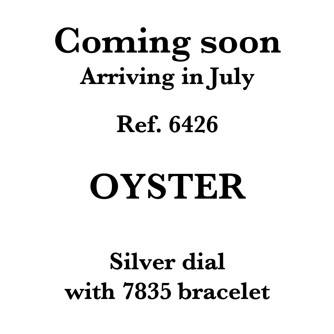 Rolex Oyster 6426 (35*****) Silver Dial