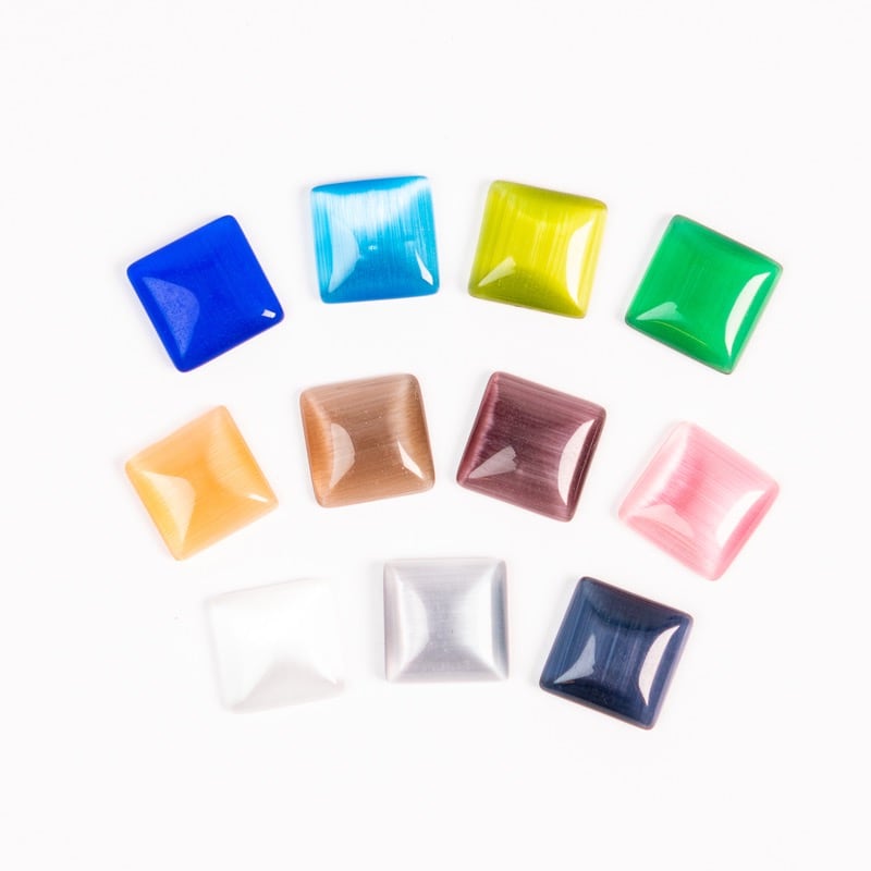 再入荷〉スクエアガラスカボション（2p） | Dua-アクセサリーパーツ