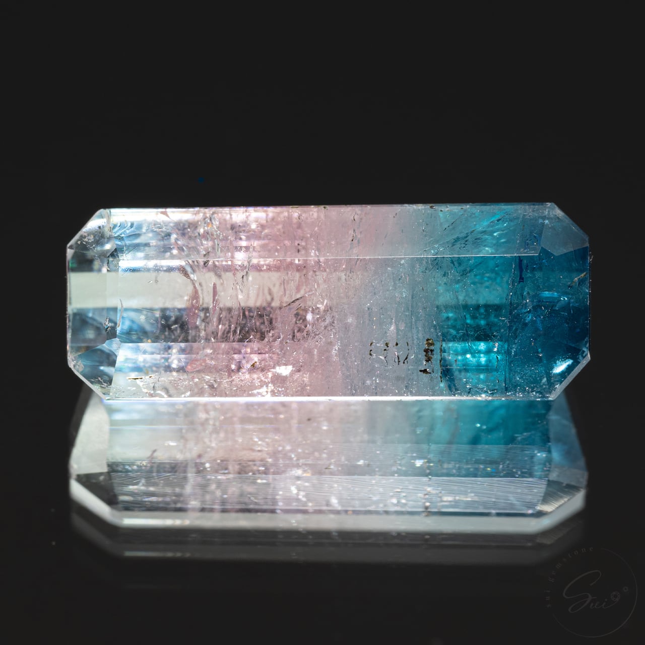 天然【非加熱】パーティーカラード・トルマリン 4.42ct 日独