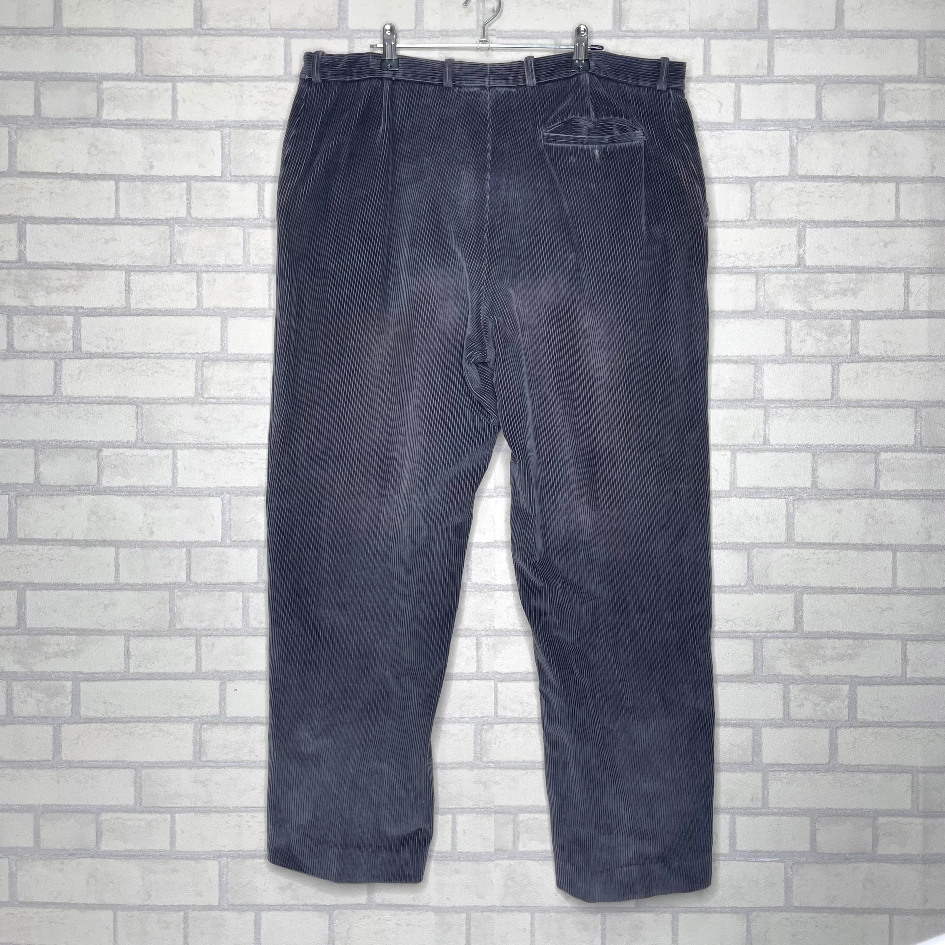 太畝】コーデュロイパンツ W38×L32 ネイビー | 古着屋OLDGREEN