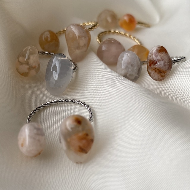 agate double ring