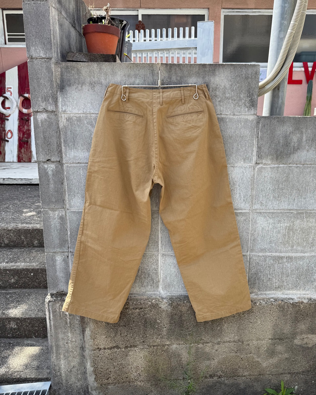 【SANCA UNISEX】VINTAGE CHINO TROUSERS WIDE