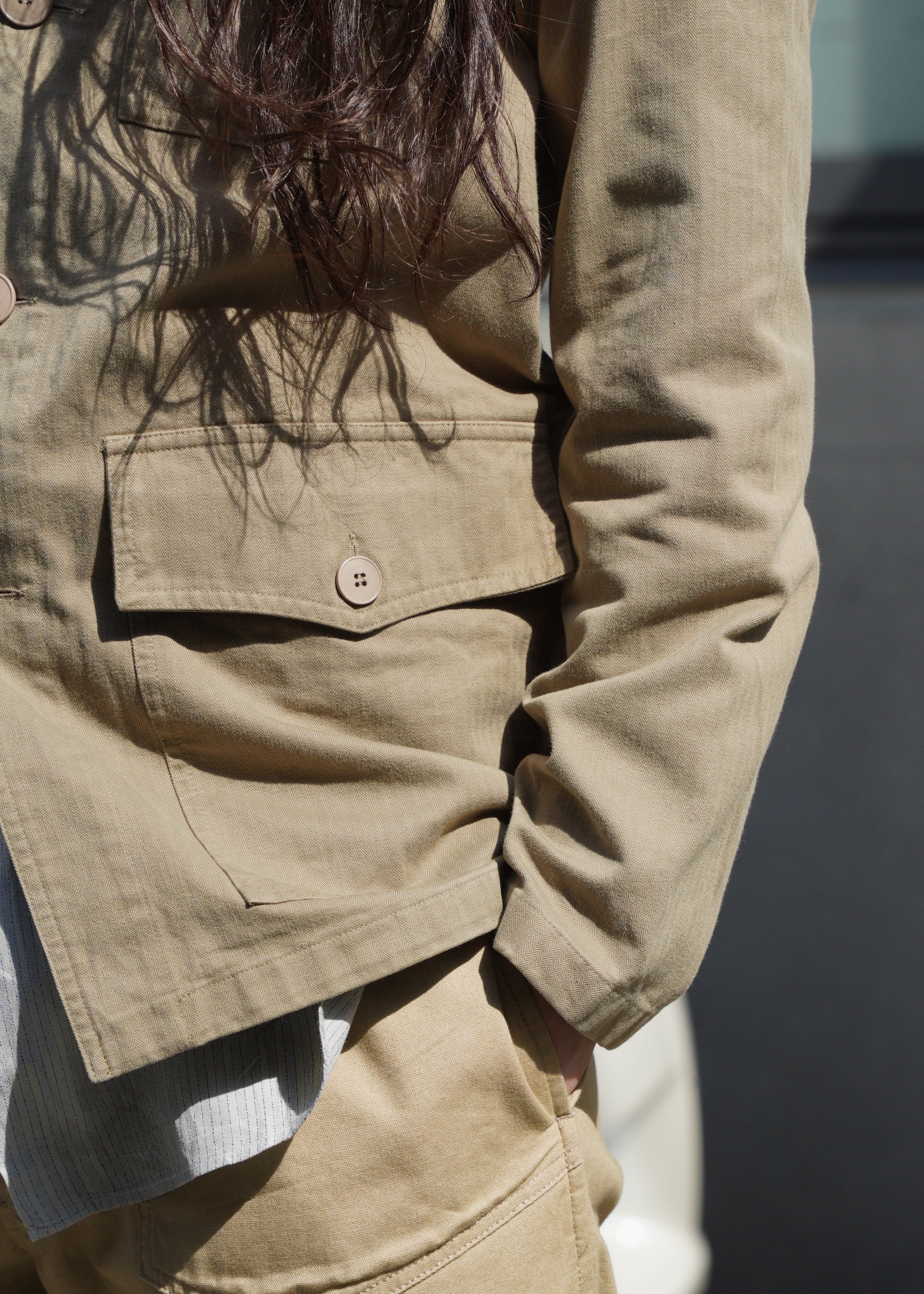 90's agnes b. homme cotton field jacket | CETTEN