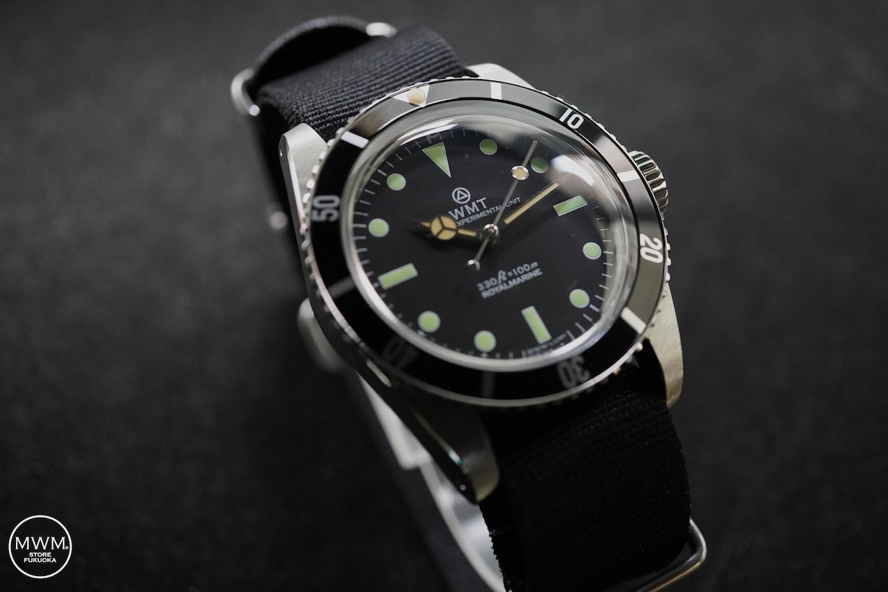 WMT Sea Diver Green Lume with Nylon Strap by MWM