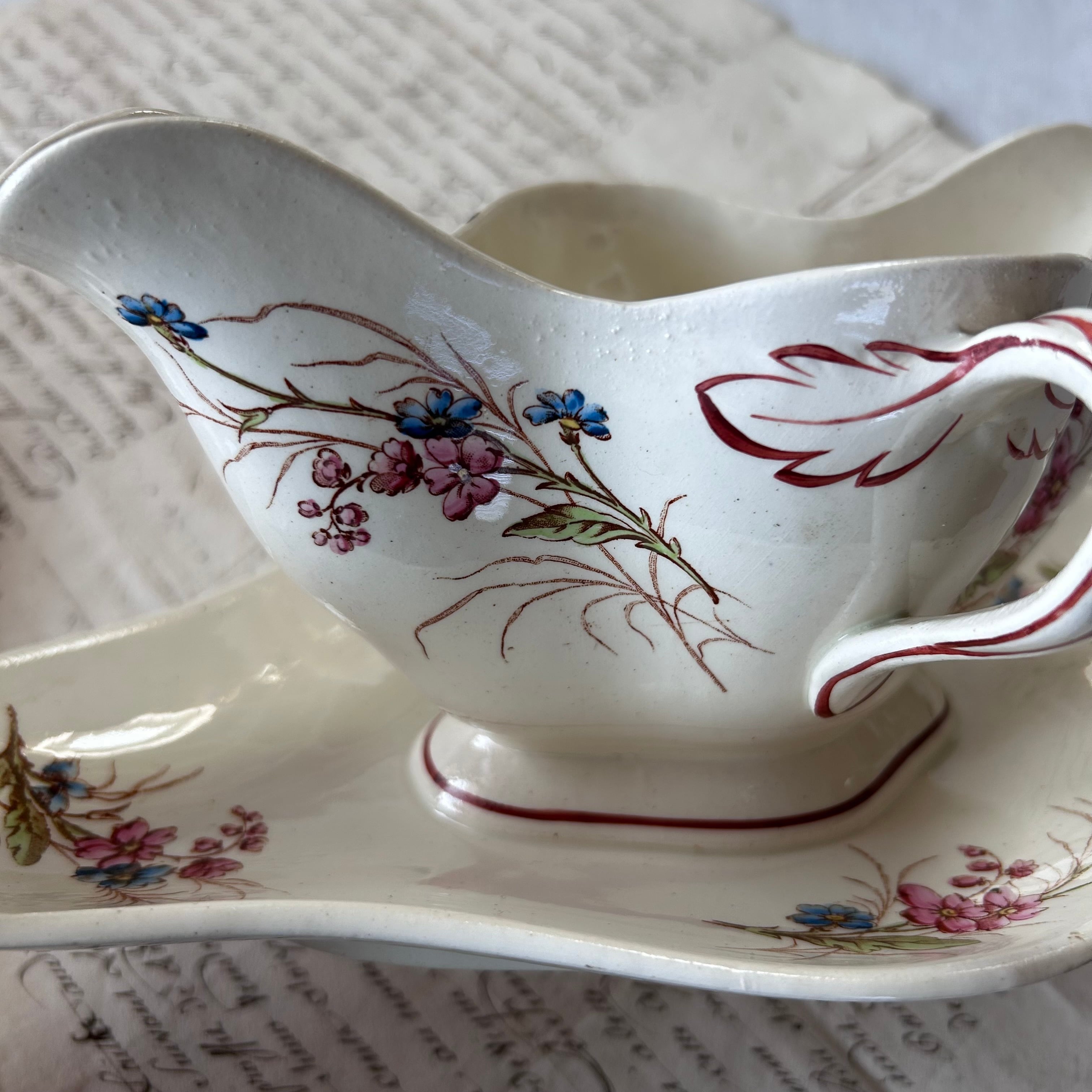 フランス アンティーク トップ 素敵な Luneville ソーシエール