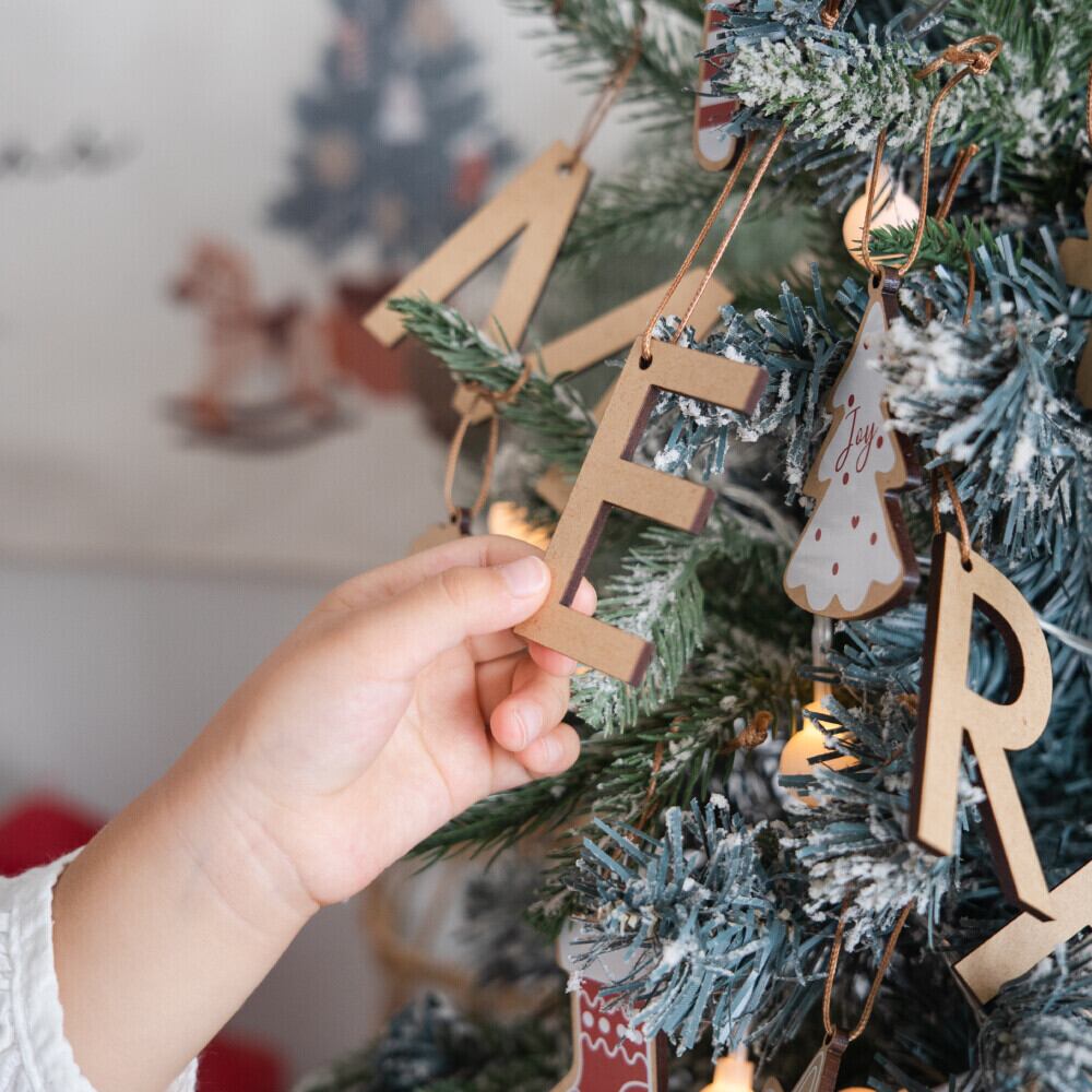 クリスマス レター オーナメント ウッドバナー ツリー CHRISTMAS 木製
