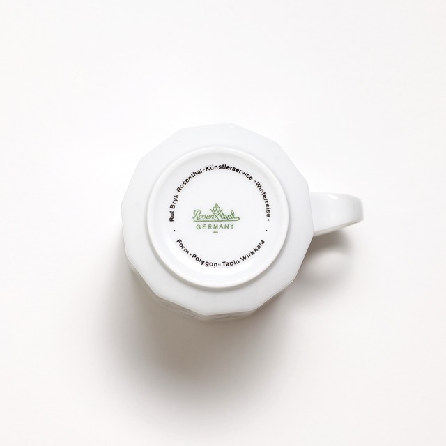 Rosenthal ローゼンタール ルート・ブリュック Winter Journey（冬の旅）コーヒーカップ＆ソーサー（大） ヴィンテージ