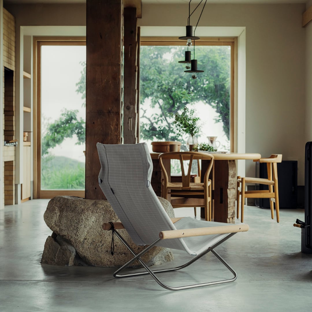 【Nychair X Roking】Shikiri/ニーチェアエックス/オークソープ/シキリ/イージーチェア/折りたたみ椅子