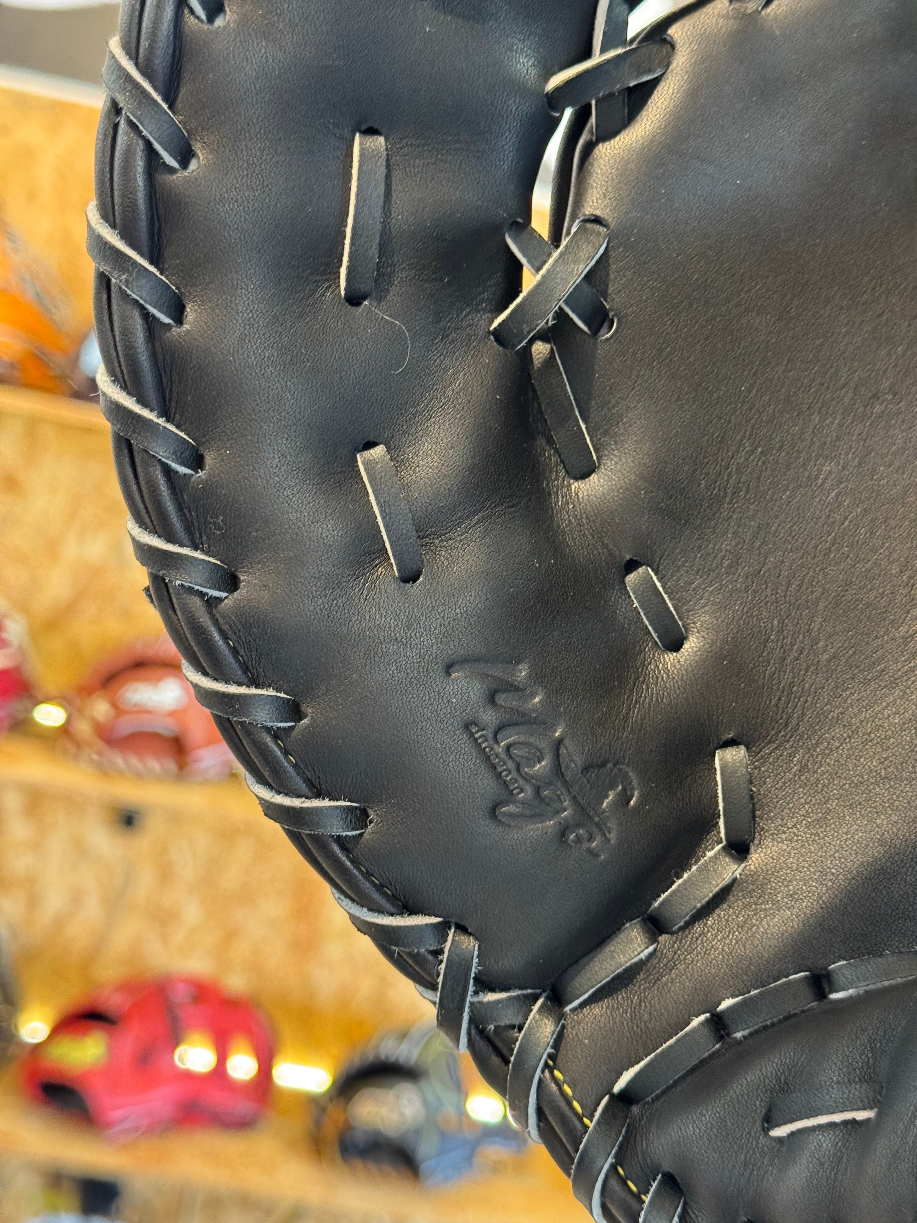 即納可能】Mago 硬式ファーストミット大型左投用 ブラック×ブラック中