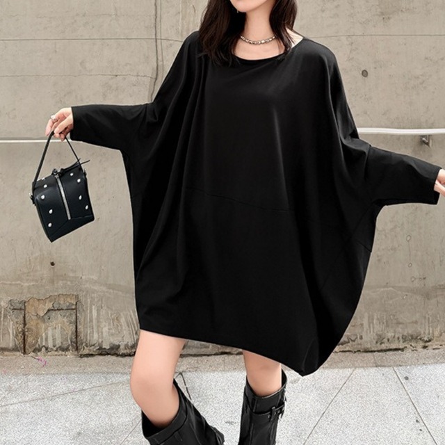 長袖 ボートネック オーバーサイズ シャツ 1color PU0501