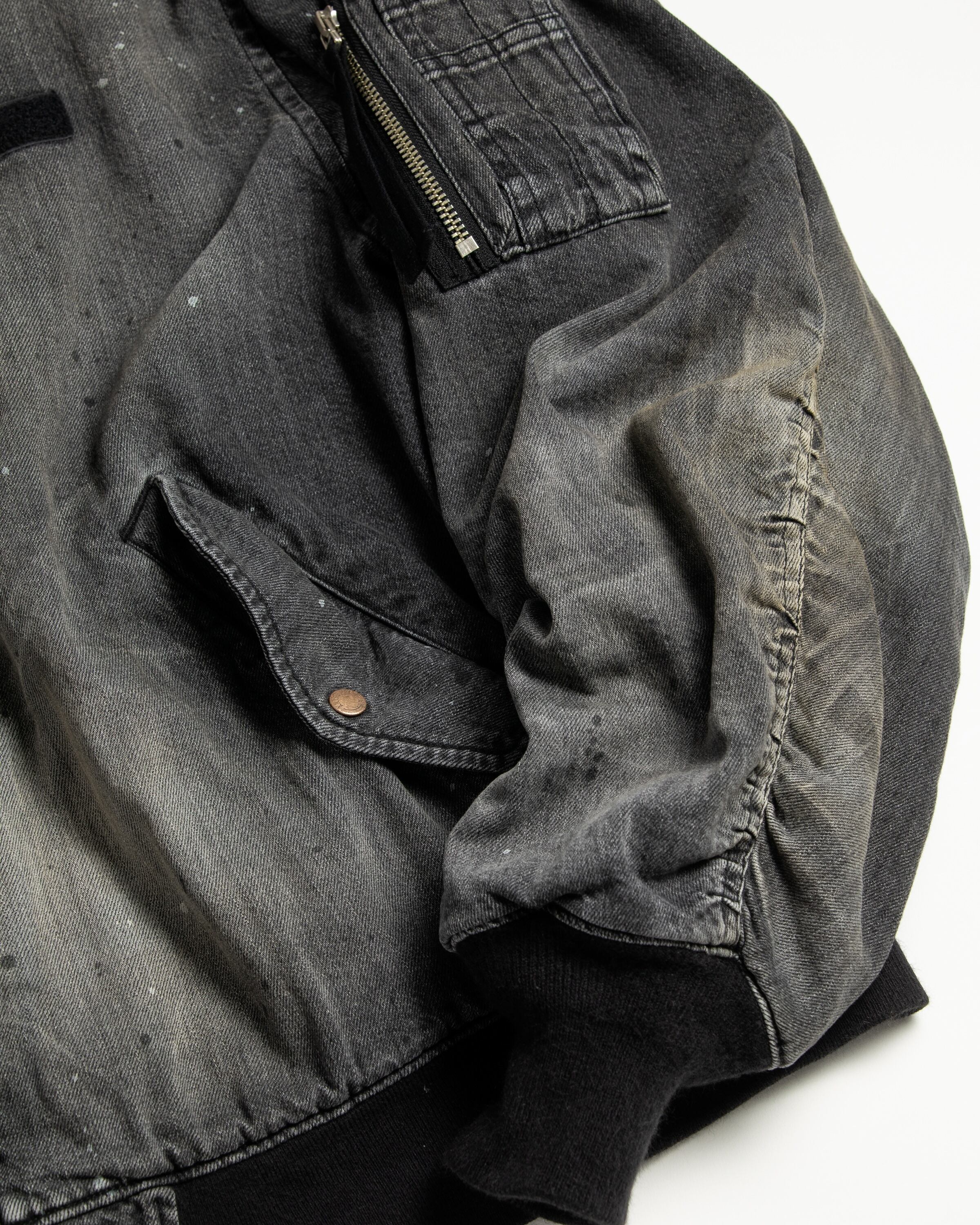 ANACHRONORM/アナクロノーム AGING DUAL DENIM MA-1 BLACK (AGING