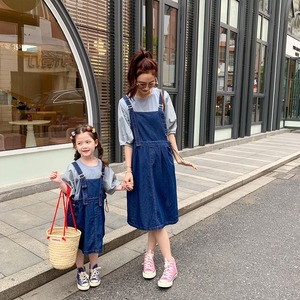 【KID&MOM】デニムサマーサロペット＆Tシャツ