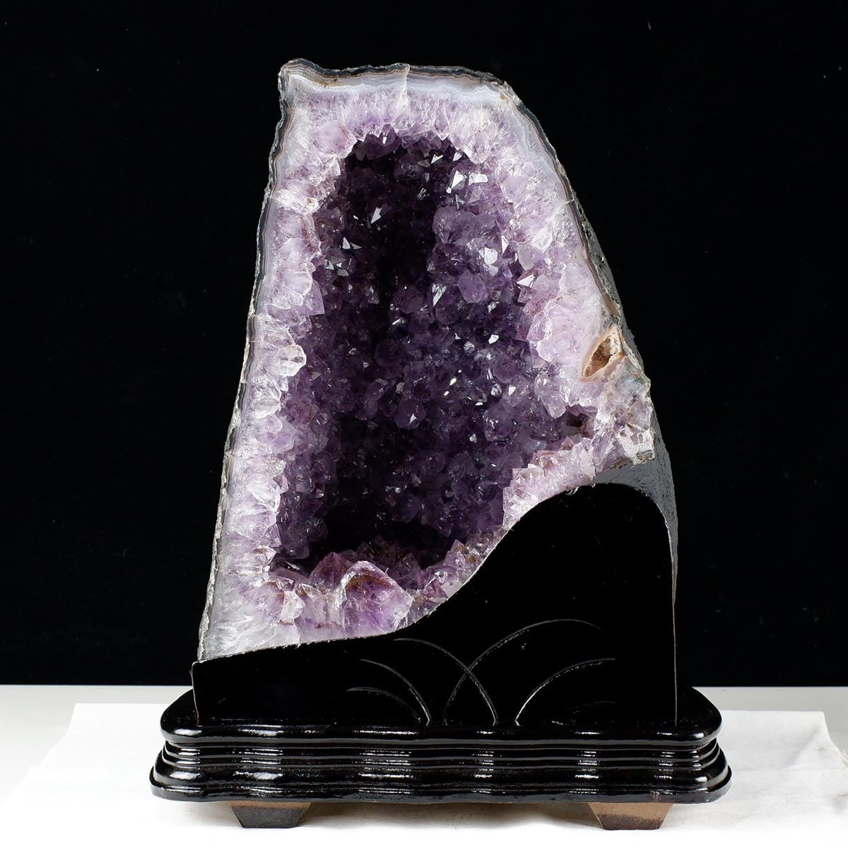 17Kg アメジストドーム ブラジル産 アメジスト ドーム 原石 置物 台座付属 一点物 174-2212
