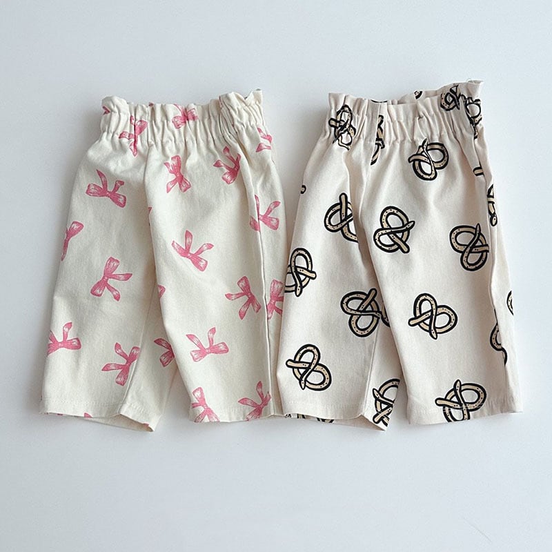 【BABY&KID】夏新作 蝶結びロングパンツ