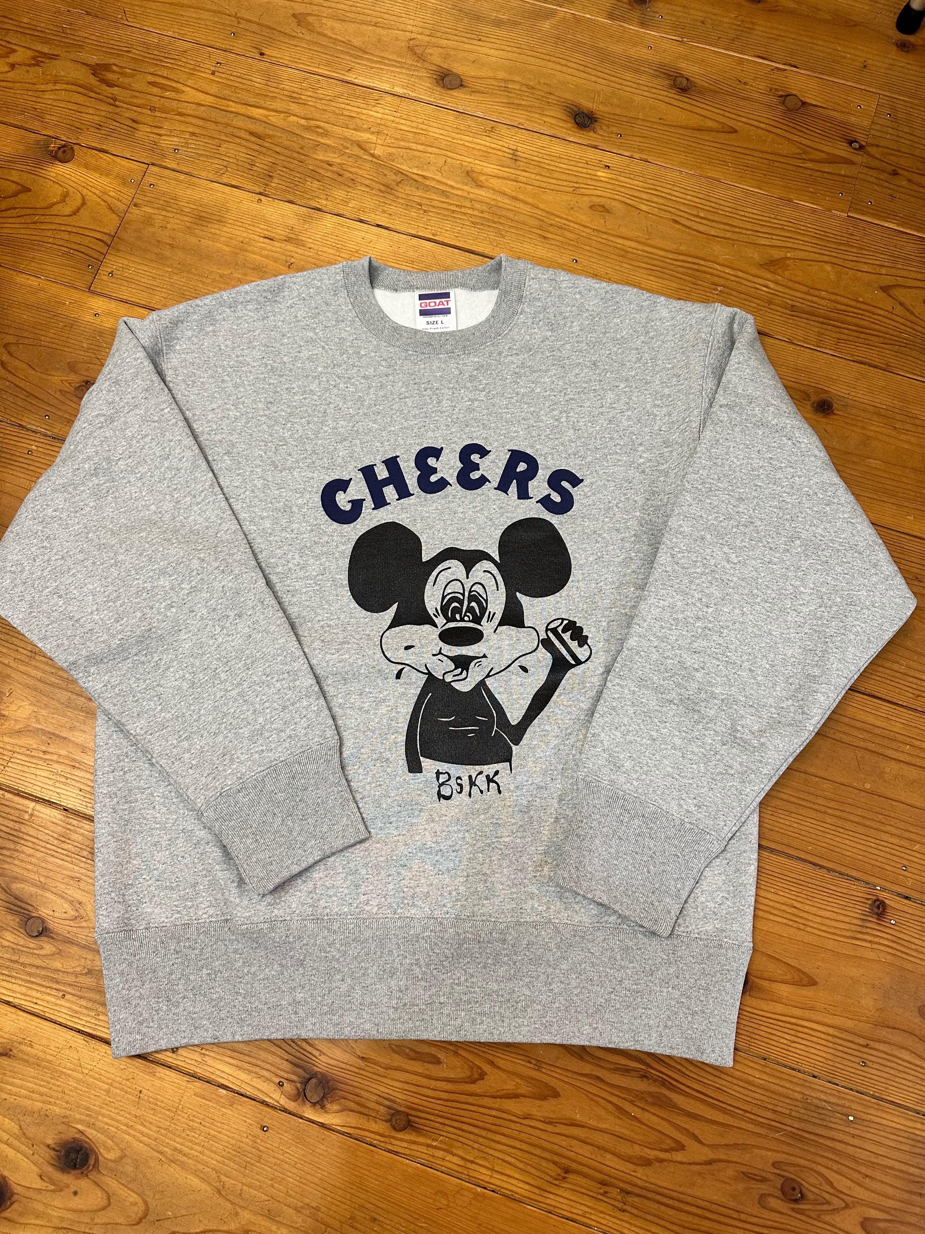 CHEERS RAT CREW SWEAT ASH