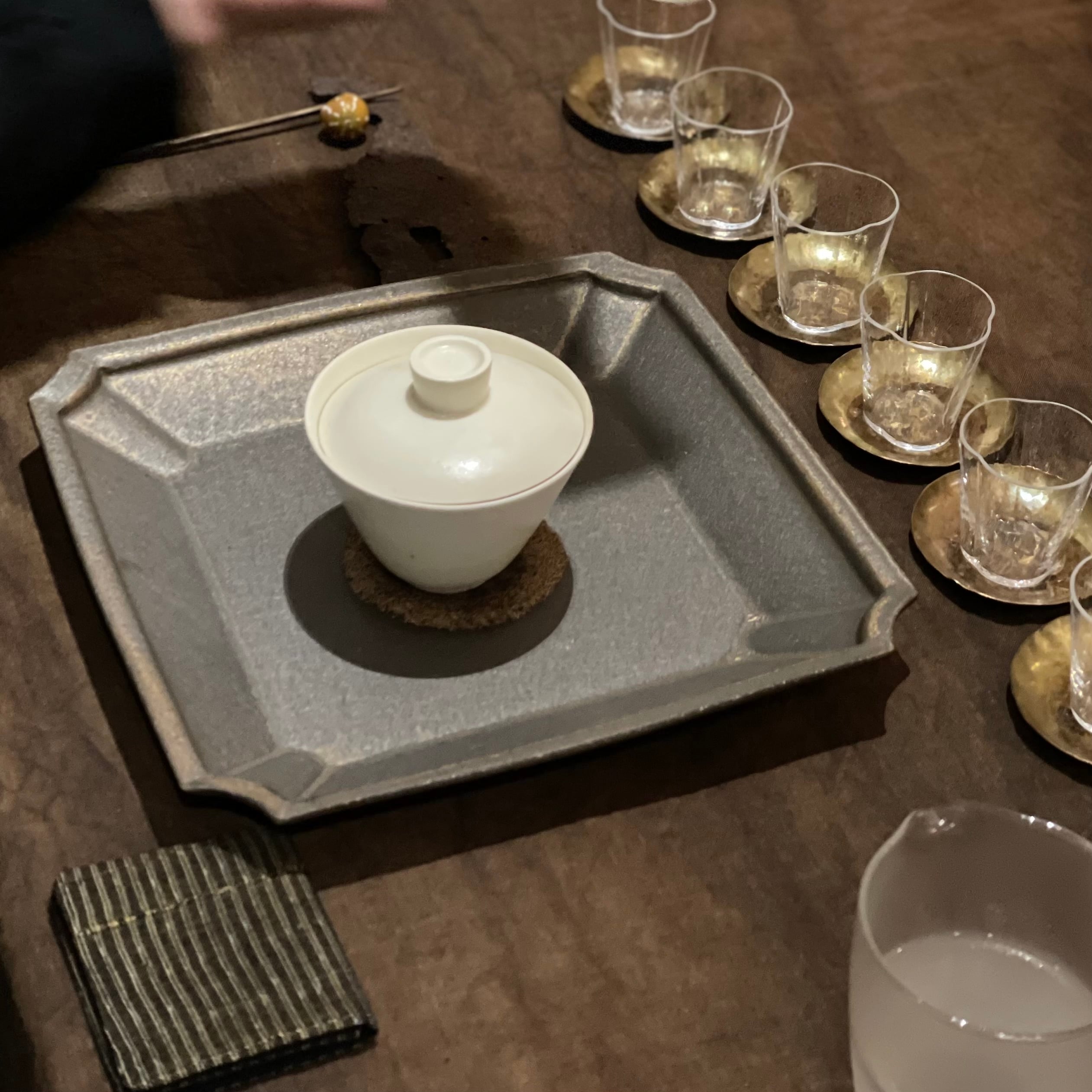 水野幸一 銅彩釉 スクエアフレームプレート (L) | gallery 一白