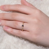 カラーチェンジガーネット リング 0.17ct D0.03ct k18
