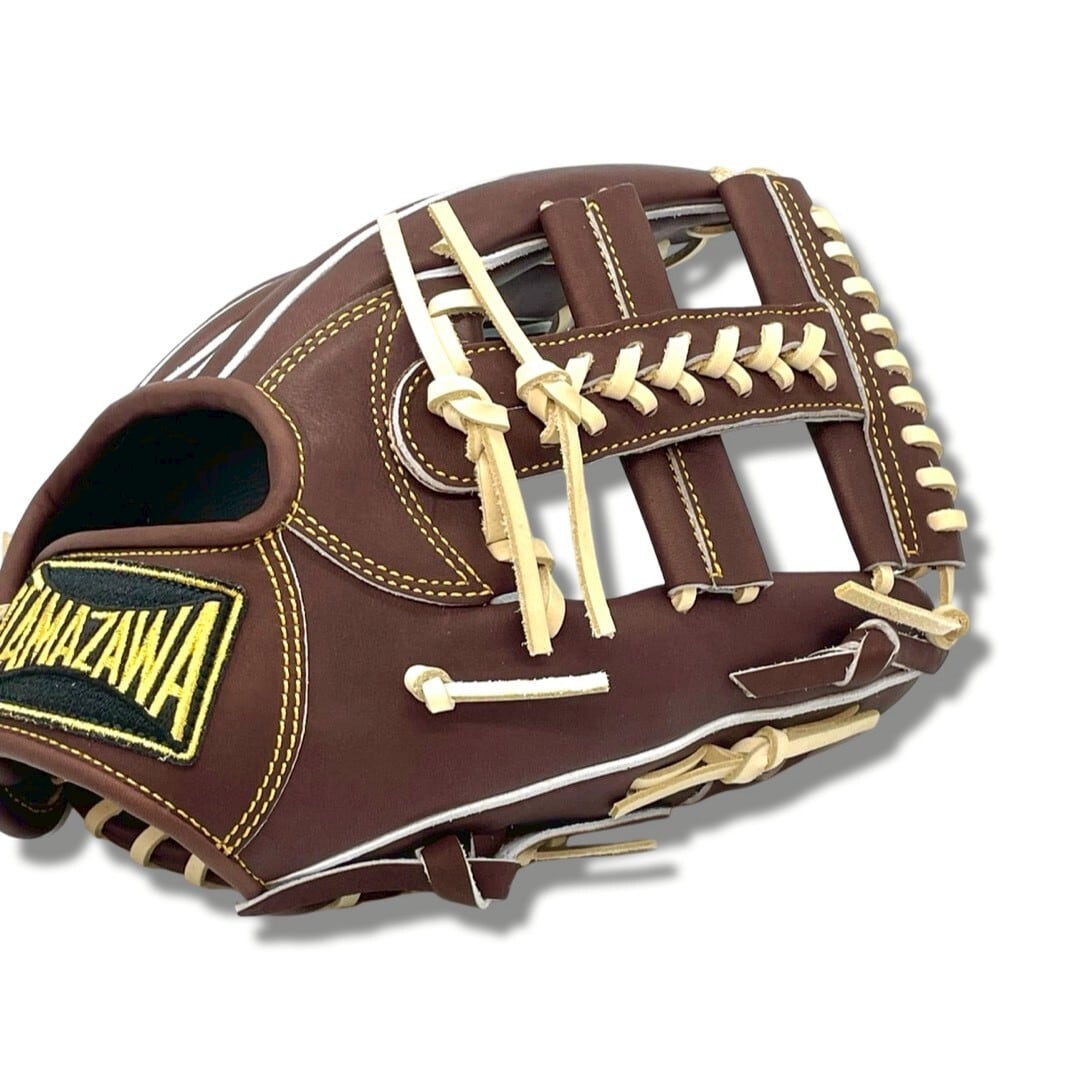 【硬式】玉澤 内野グローブ DELUXE TUG-05DX Vクロスウェブ(本体:ショコラブラウン 紐:キャメル)_02