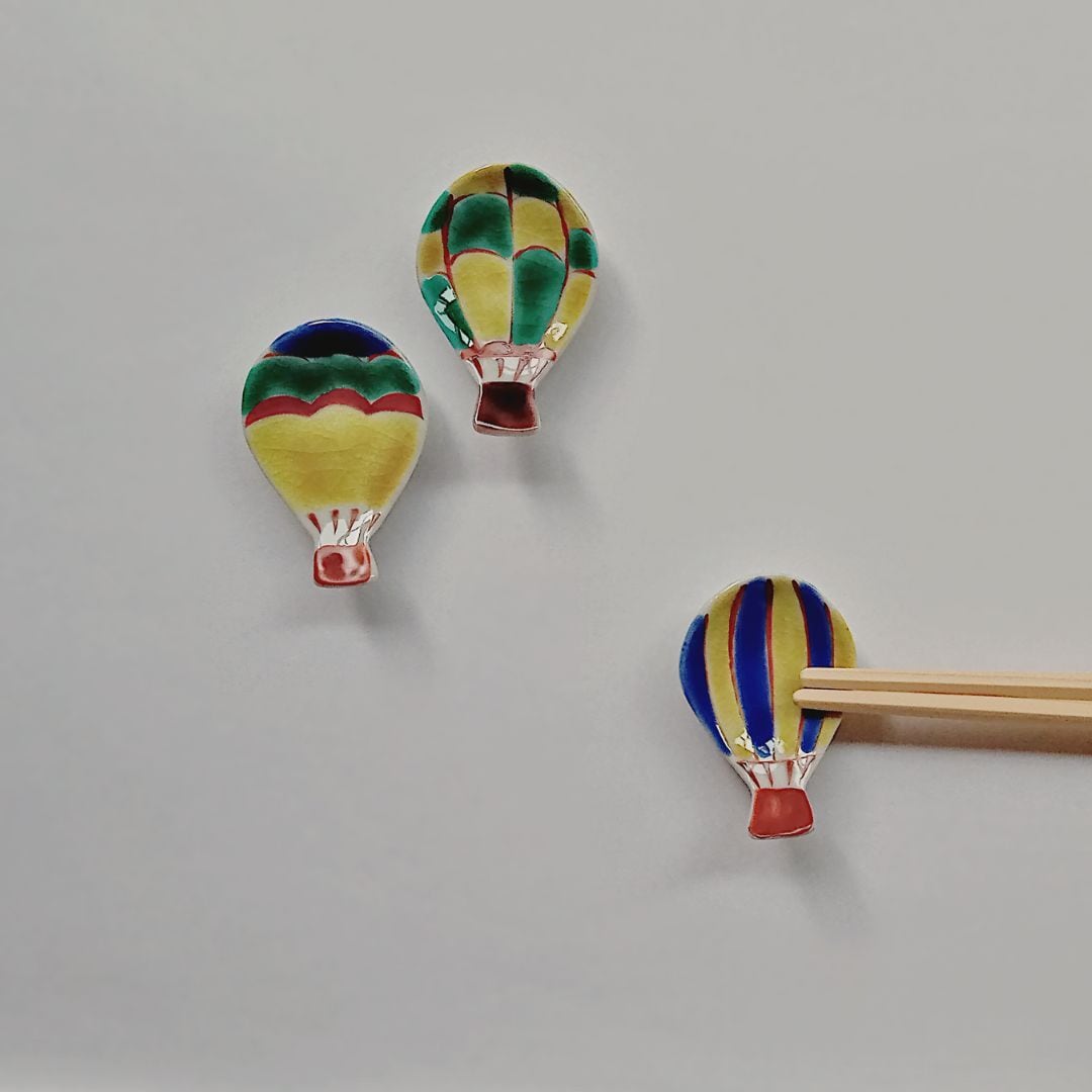 箸置き 気球 赤地陶房/赤地径