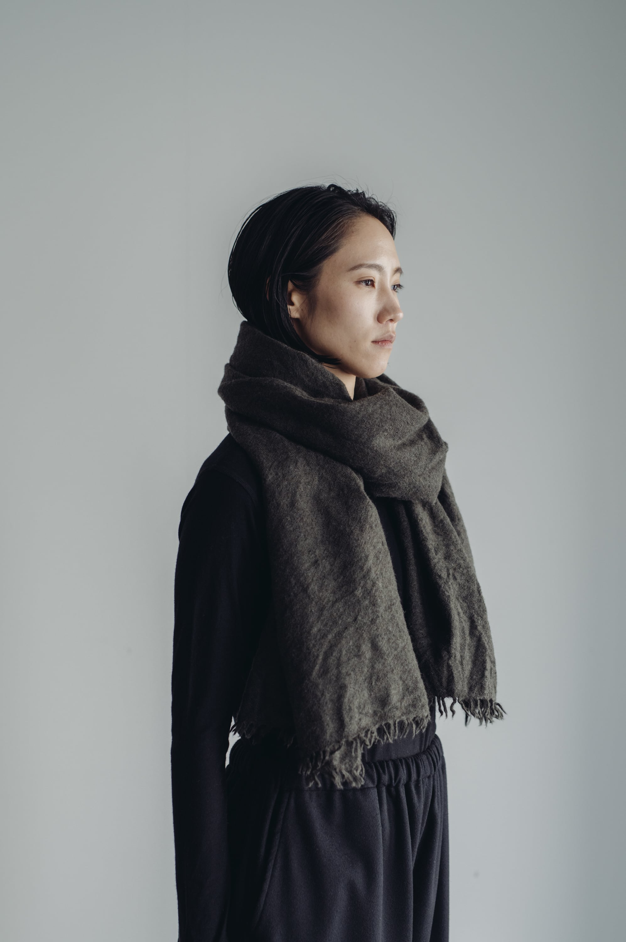 02421-2 muji stole / brown