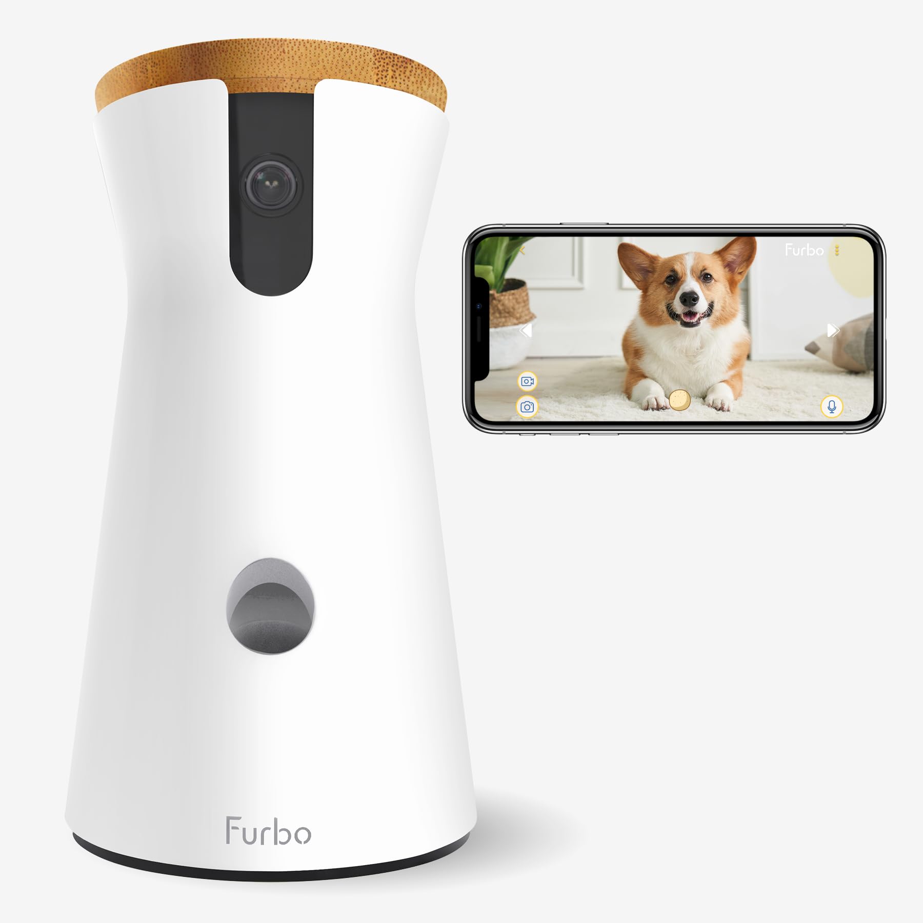 Furbo Dog Camera 自動給餌器　【美品】 新型】Furbo ドッグカメラ - 360°ビュー｜ ファーボ ペットカメラ 犬