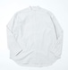 High Count Broad Cloth Relax Fit Band Collar Shirts Double Stripe