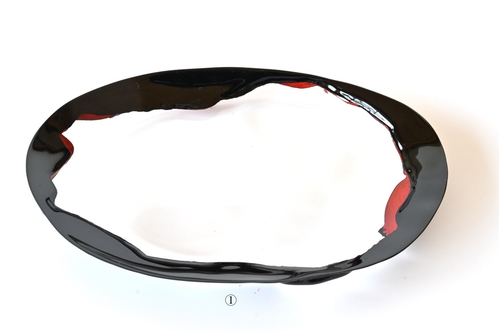 ガラス皿 with 漆の翼