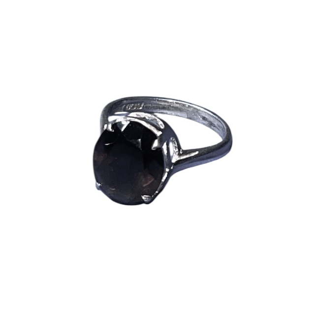 vintage silver quartz ring made in england