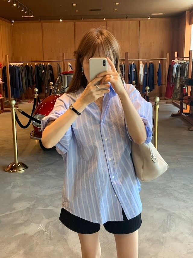 (予約) ounce / Feb washing shirt / 2color