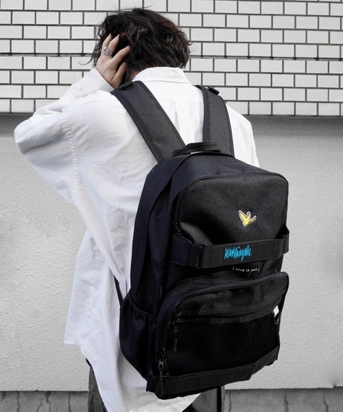 【(What it isNt)ART BY MARKGONZALES / (ワットイットイズント) アートバイ マークゴンザレス 】 スケートリュック バックパック ブラック/ブルー 2H9-62227