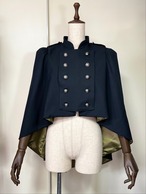 ナポレオンフィッシュテールマント(裏地赤・裏地カーキ）