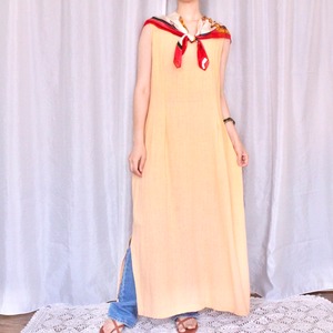 ノースリーブワンピース オレンジ【920】