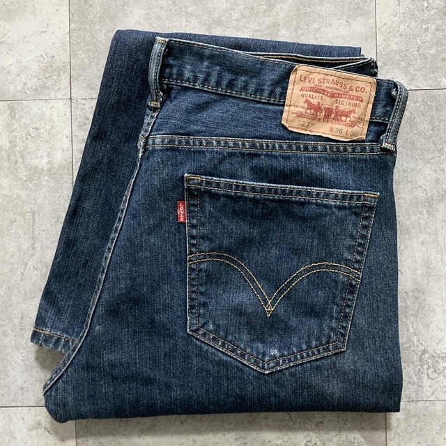 W36 L30】Levis 527 リーバイス ボタンフライ ブーツカット フレア 縦 
