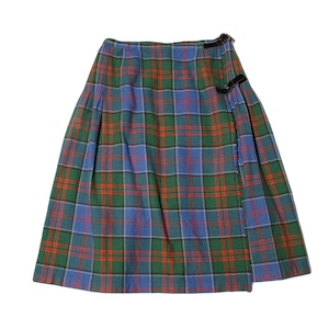 EU vintage    mos brook   wool tartan check  wrap skirt