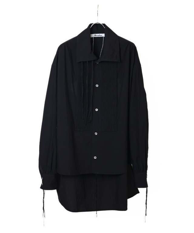 Midorikawa / MID26AW-SH01 PINTUCK SHIRT(BLACK)