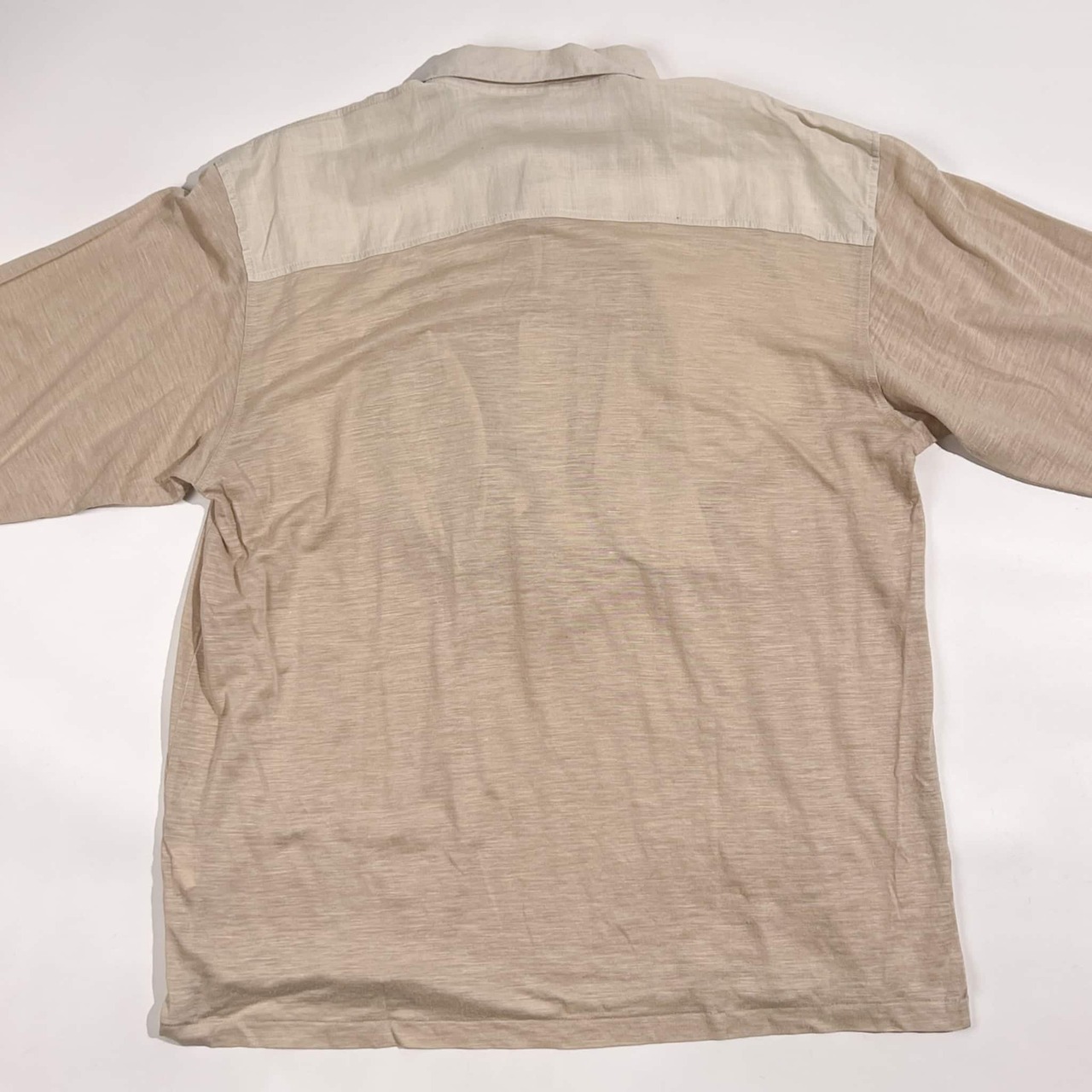 リネン混 PIA SPORTS ピアスポーツ BD ボタンダウン 長袖 プルオーバー シャツ 4/ベージュ系 メンズ